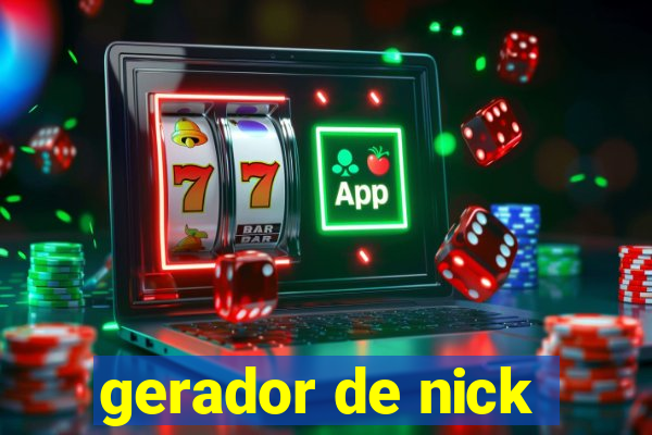 gerador de nick